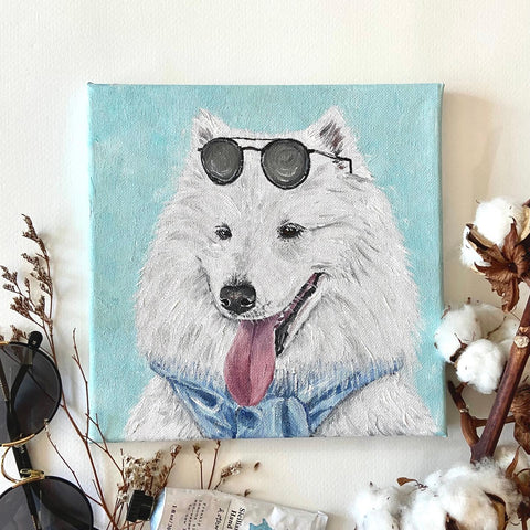 Customized Pet Portrait - Acrylic Painting