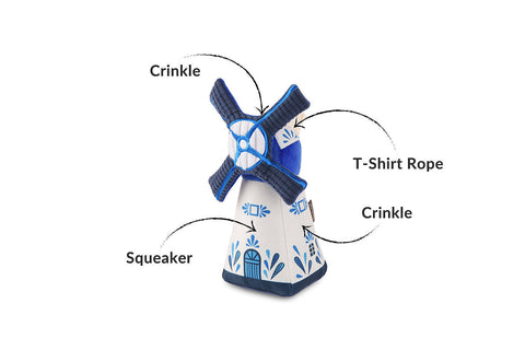 Dog Plush Toy - Totally Touristy - Dutch Windmill
