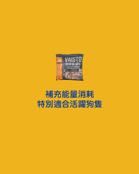 Frozen Raw Dog Food - Vaisto Grey (Chicken, Turkey & Lamb)