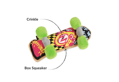 Dog Plush Toy - 90s Classic - Skateboard