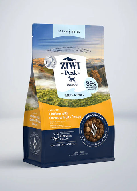 Steam & Dried - Chicken with Orchard Fruits Dog Food