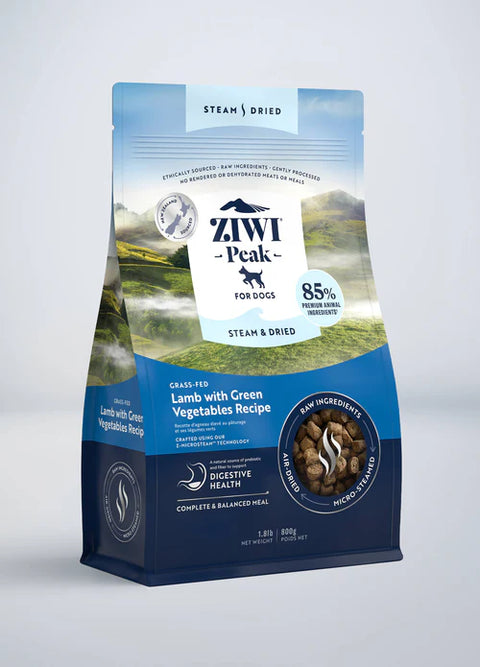Steam & Dried - Lamb with Green Vegetables Dog Food