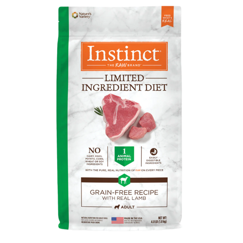 Instinct - Dog Kibble - Limited Ingredient Diet Real Lamb Recipe