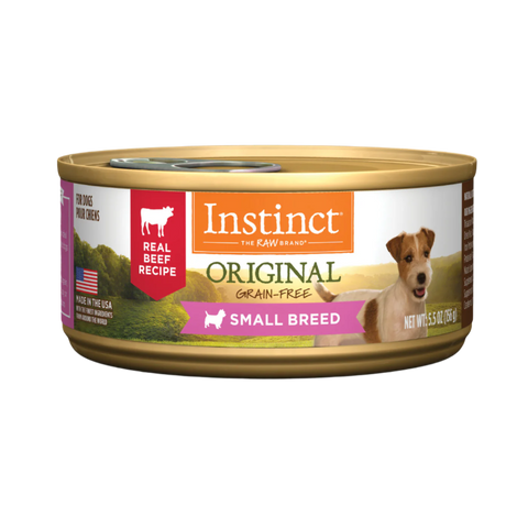 Instinct - Dog Can Food - Original Real Beef Recipe for Small Breed Dogs