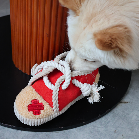 Shoe Dog Rope & Snuffle Toy