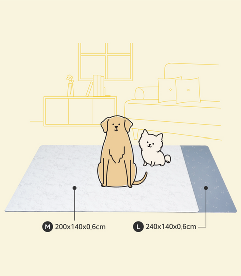 【PRE-ORDER】Non-Slip Waterproof Pet Mat - Rug 整體款 (Breed Pattern)