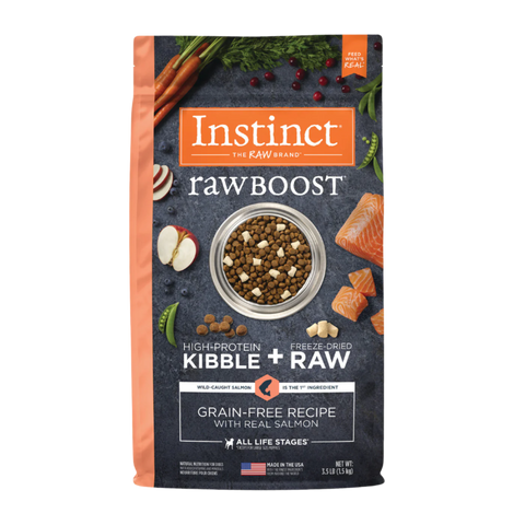 Instinct - Dog Kibble with Freeze Dried - Raw Boost Real Salmon Grain-free Recipe
