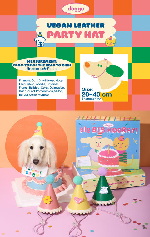 Doggu Vegan Leather Party Hat