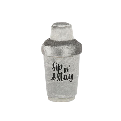 Dog Plush Toy - Barktender - Cocktail Shaker