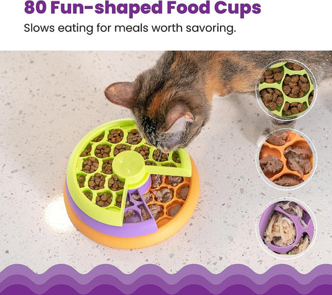 CAT PUZZLE & FEEDER IN ONE - KITTY LICKIN' LAYERS