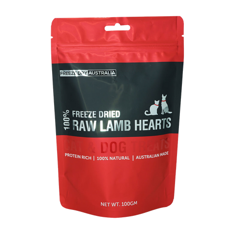 FREEZE DRIED DICED LAMB HEARTS