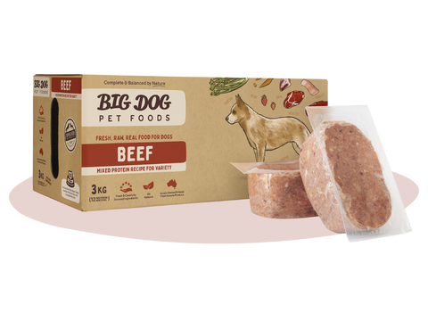 Frozen Raw Dog Food - Beef