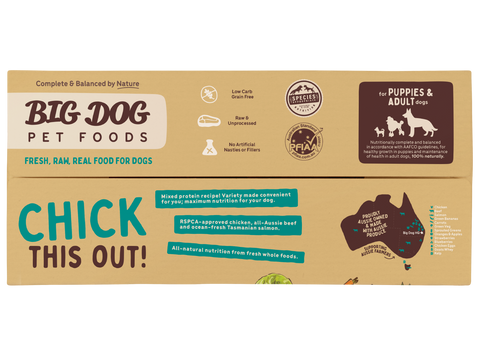 Frozen Raw Dog Food - Chicken