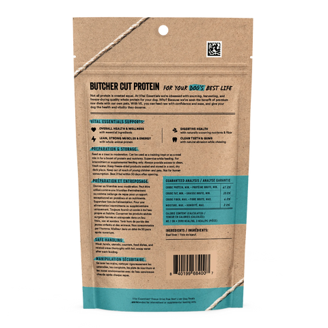 Vital Essentials - Freeze Dried Raw Dog Treats - Beef Liver
