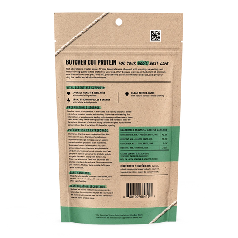 Vital Essentials - Freeze Dried Raw Dog Treats - Salmon Bites