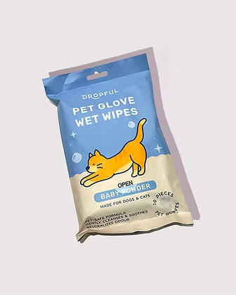 Pet Glove Wet Wipes