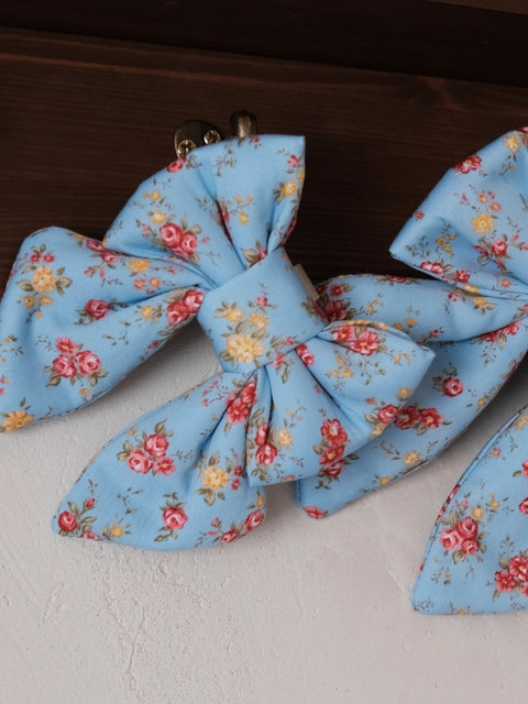 The Wagging Blue Sailor Dog Bow | Spring Collection