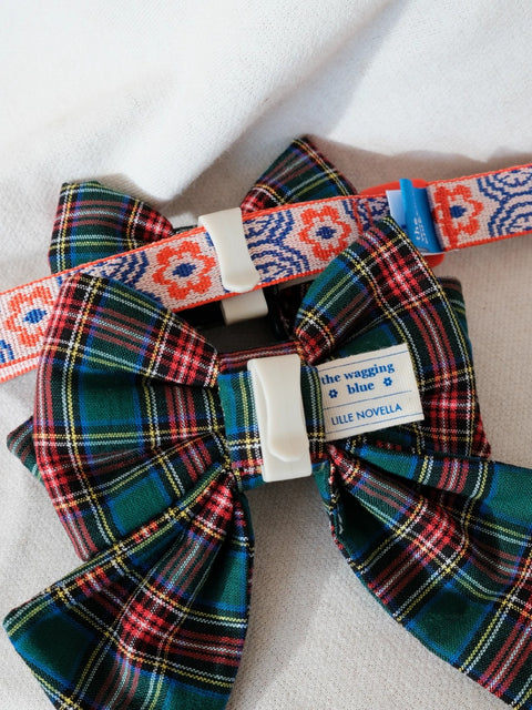 The Wagging Blue Sailor Dog Bow | Classic Collection
