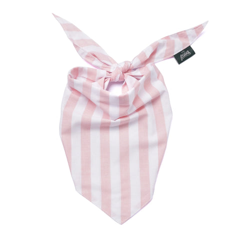 Dog Bandana - Cabana Blush Pink Stripes