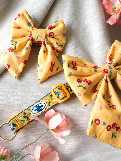 The Wagging Blue Sailor Dog Bow | Classic Collection