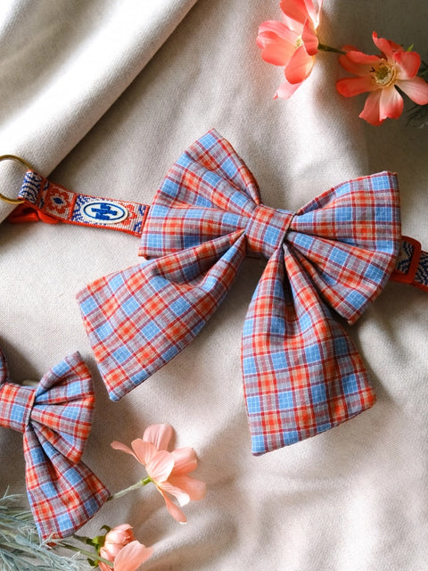 The Wagging Blue Sailor Dog Bow | Classic Collection