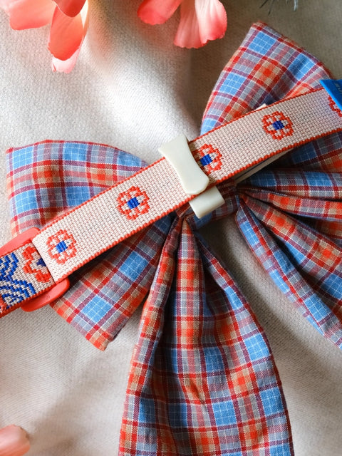 The Wagging Blue Sailor Dog Bow | Classic Collection