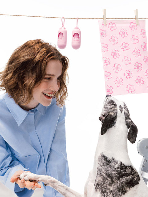Cherry Blossom Pet Poop Bags With Dispenser (1 Dispenser + 1 Roll) 12