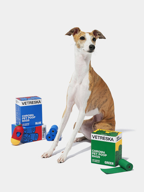 Chroma Pet Poop Bags Refill Set (12 rolls) - Blue 06