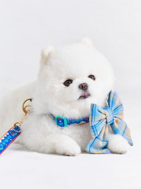 The Wagging Blue Sailor Dog Bow | Classic Collection