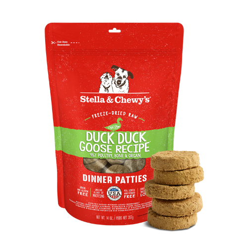 Duck Duck Goose Freeze-Dried Raw Dinner Patties