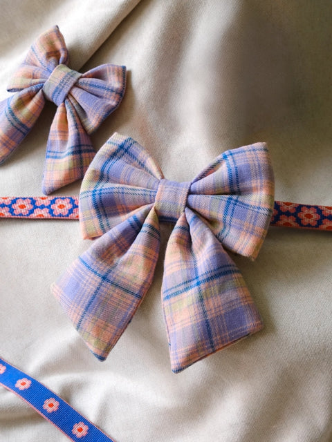 The Wagging Blue Sailor Dog Bow | Classic Collection