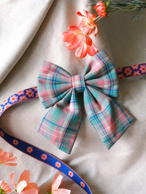The Wagging Blue Sailor Dog Bow | Classic Collection