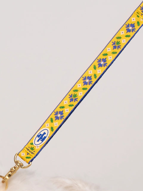 The Wagging Blue Signature Leash - Peony