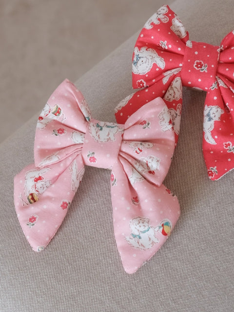 The Wagging Blue Sailor Dog Bow | Spring Collection