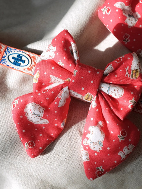 The Wagging Blue Sailor Dog Bow | Spring Collection