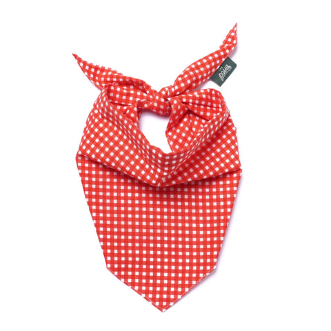 Dog Bandana - Red Gingham