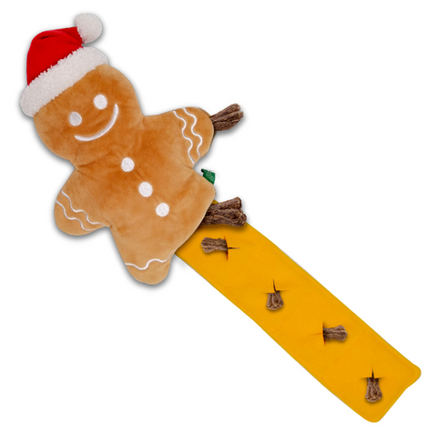 Seasonal Toys - Food-dispensing Puzzle Toy - Gingerbread Man (Christmas)