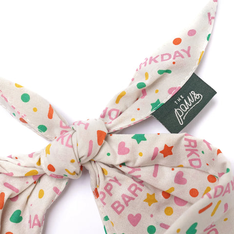 Dog Bandana - Sparkle Pawty Pink