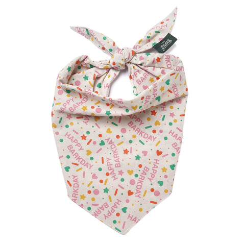 Dog Bandana - Sparkle Pawty Pink