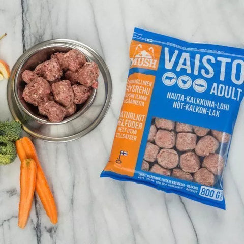 Frozen Raw Dog Food - Vaisto Blue (Beef, Turkey & Salmon)
