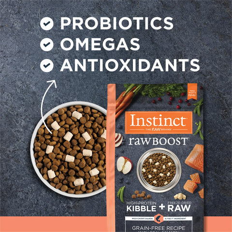 Instinct - Dog Kibble with Freeze Dried - Raw Boost Real Salmon Grain-free Recipe