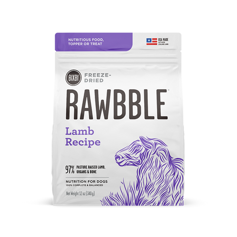 RAWBBLE® Freeze Dried Dog Food – Lamb Recipe