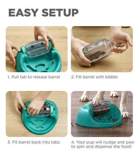 DOG PUZZLE GAME - Dog Spin N' Eat