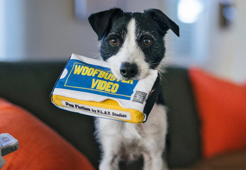 Dog Plush Toy -  90s Classic - Video Tape