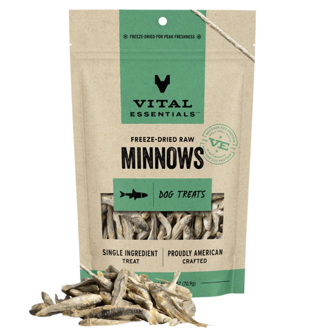 Vital Essentials - Freeze Dried Raw Dog Treats - Minnows